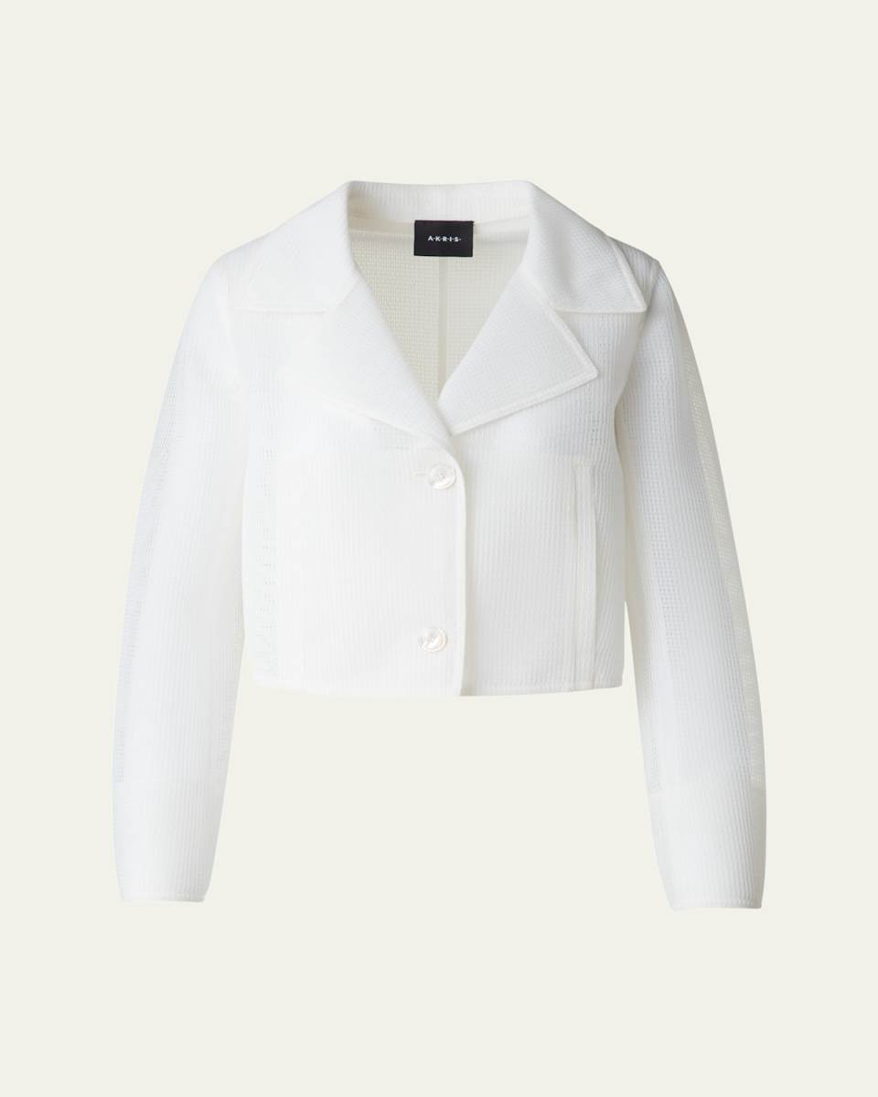 Alice Double Layer Techno Grid Trench Jacket